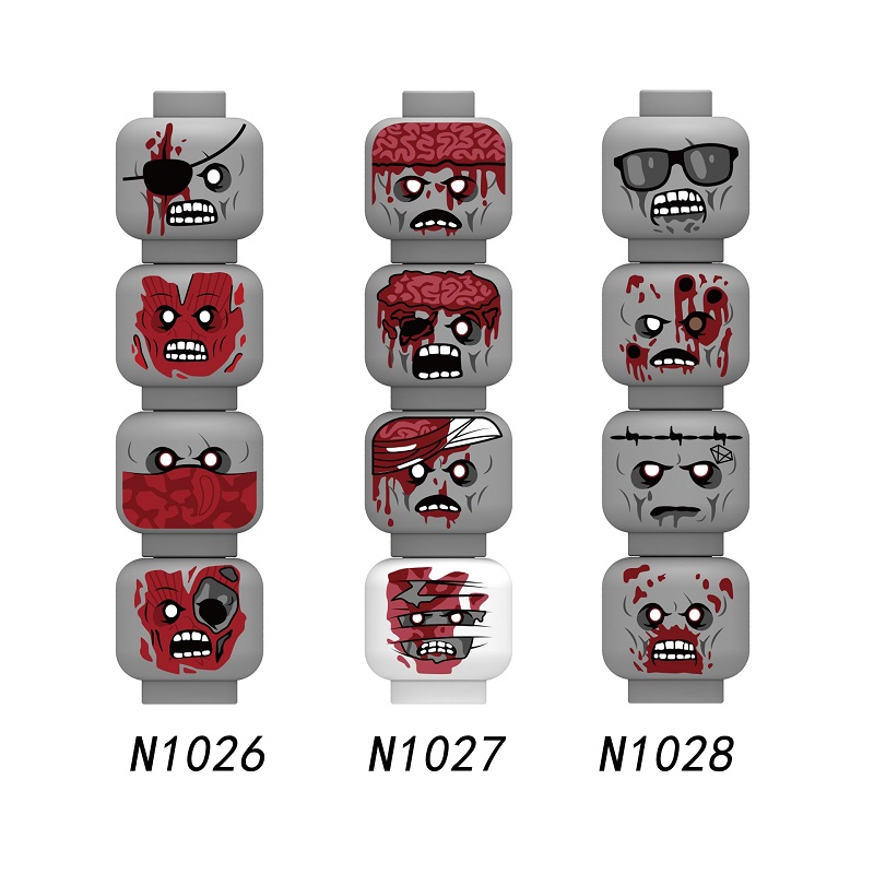 Kids Zombie Toys - Halloween Zombie Skeleton Monster Face Head