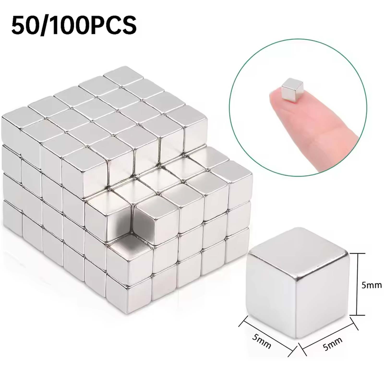 Magnetic Drawing Board - 50/100 Pcs Small Square Magnetic Cubes