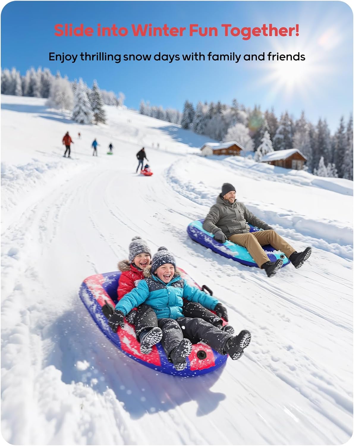 QPAU Inflatable PVC Snow Sled  - đánh giá và giá Kids Toys Kids Toys