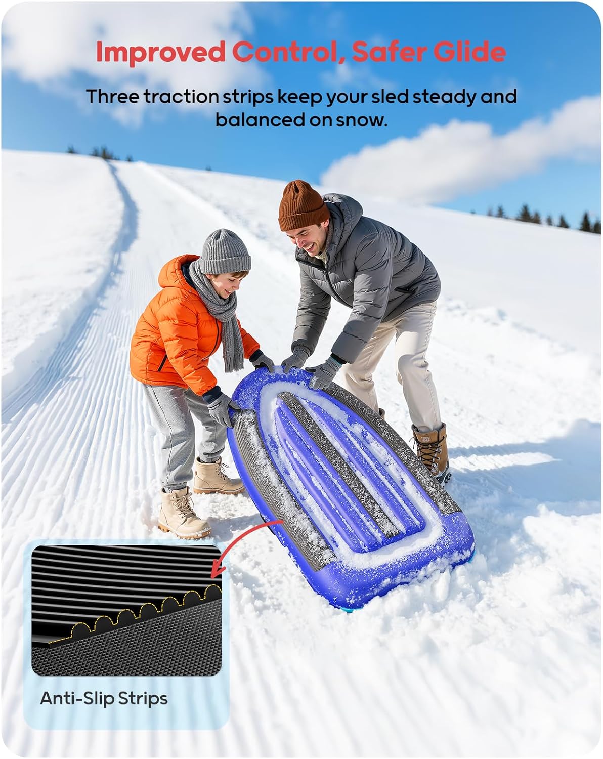 QPAU Inflatable PVC Snow Sled  - đánh giá và giá Kids Toys Kids Toys