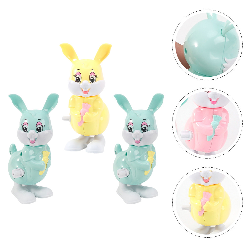 3Pcs Jumping Rabbit Wind-Up Pl - đánh giá và giá Kids Toys Easter
