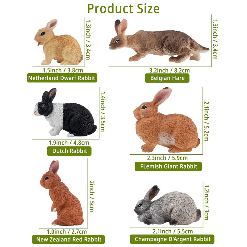 12Pcs Simulation Rabbit Farm A - đánh giá và giá Kids Toys Easter