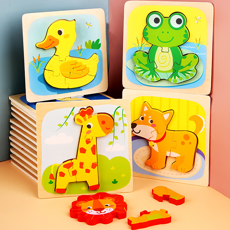 Wood Puzzle Cartoon Animals Co - đánh giá và giá Kids Toys Store
