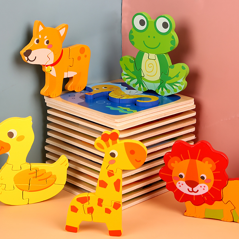 Wood Puzzle Cartoon Animals Co - đánh giá và giá Kids Toys Store