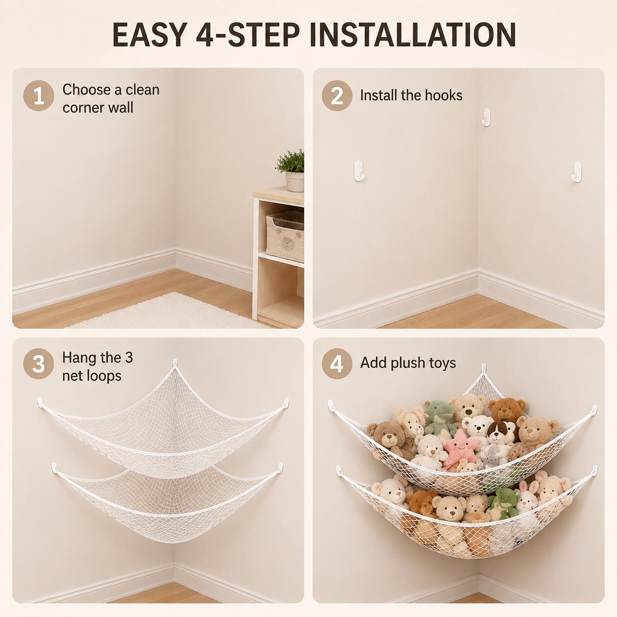 Mesh Toy Storage Hammock Hangi - đánh giá và giá Kids Toys Kids Toys