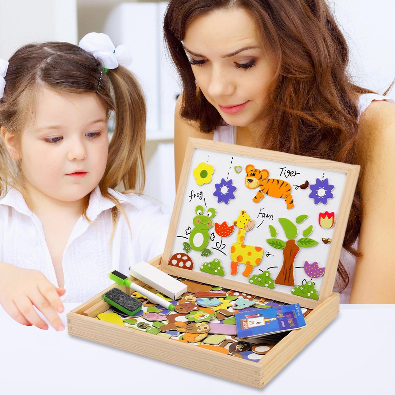Kids Magnetic Board Wooden Kid - đánh giá và giá Magnetic Drawing Board