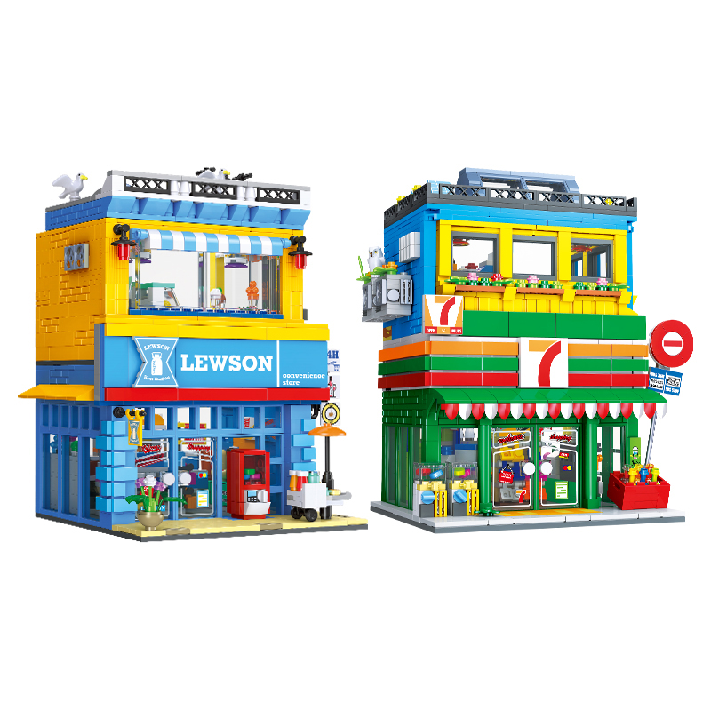 1263+PCS Street Scene Convenie - đánh giá và giá Kids Toys Store