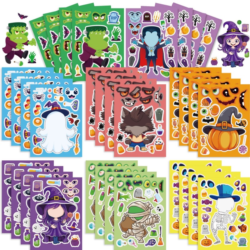 Halloween Party Games Stickers - đánh giá và giá Kids Zombie Toys