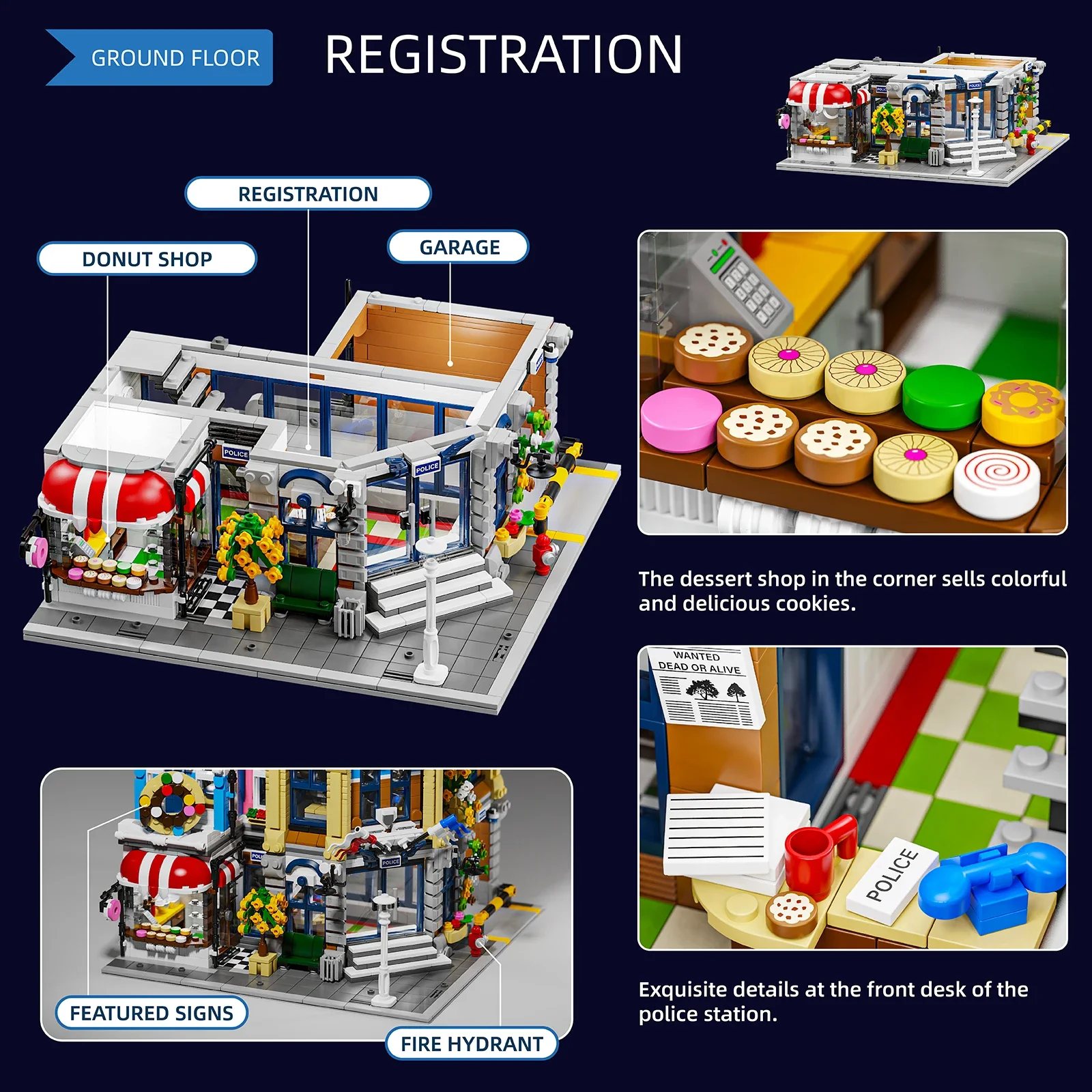 Town Police Station with 6 Fig - đánh giá và giá Kids Toys Store
